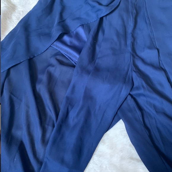 Navy Split Leg Jumpsuit - Picture 5 of 8